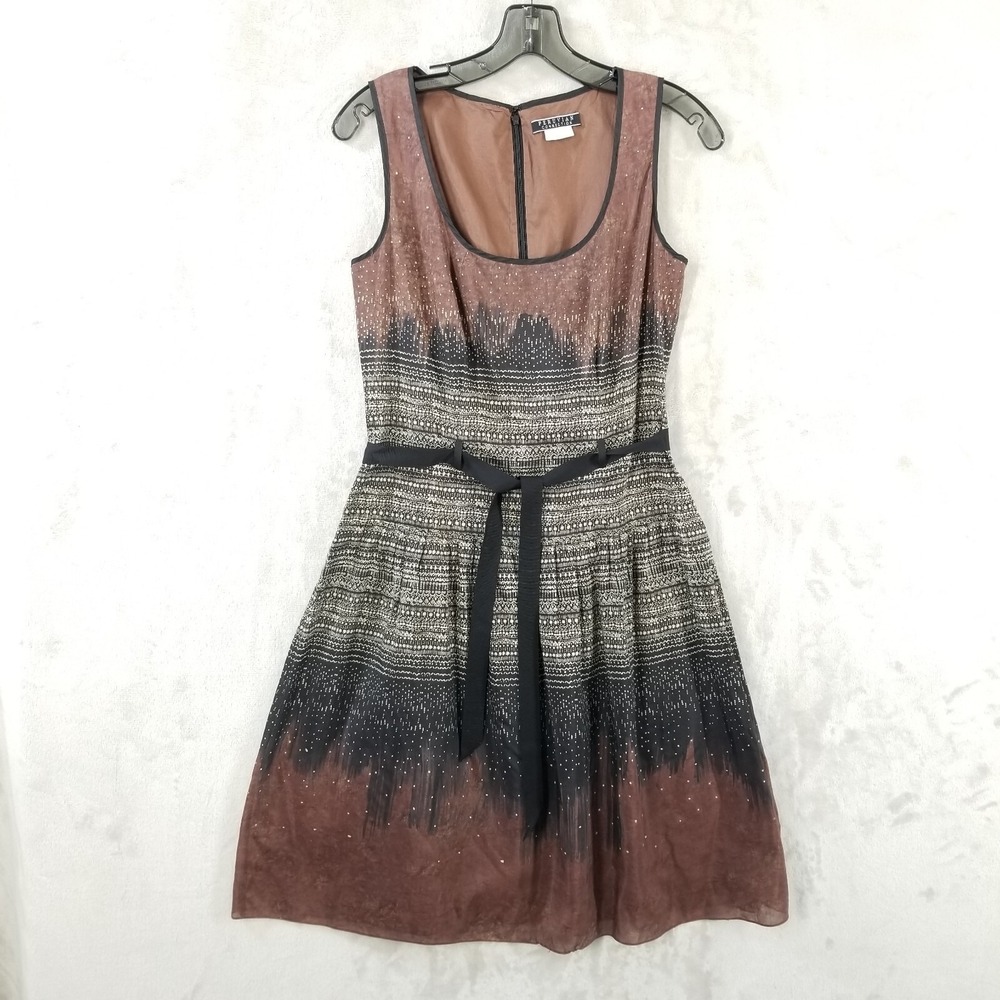 Peruvian Connection Dress Women 6 Silk‎ Cotton Sleeveless Fit & Flare Occasion